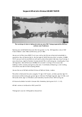 A preview of a PDF biography for Bristow, Alfred John